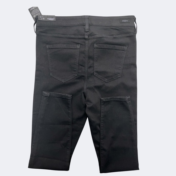 Liverpool Jeans Women 10 Black High Rise Ankle Skinny Stretch Denim The Abby - Picture 4 of 11